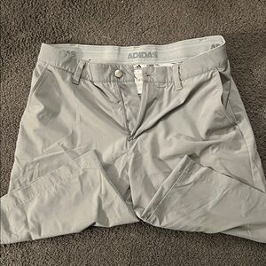 Adidas Light Gray Relaxed Fit Trousers Golf